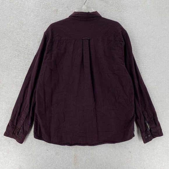 Carbon 2 Cobalt Shirt Mens Large Burgundy‎ Long Sleeve Button Up Maroon - Picture 2 of 13